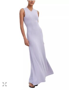 SOLID & STRIPED Lavender V-Neck Maxi Dress